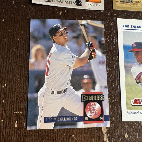 Tim Salmon 12 Card Lot With 1999 Topps Gold Label Baseball & Ted Williams Legacy - Picture 10 of 13